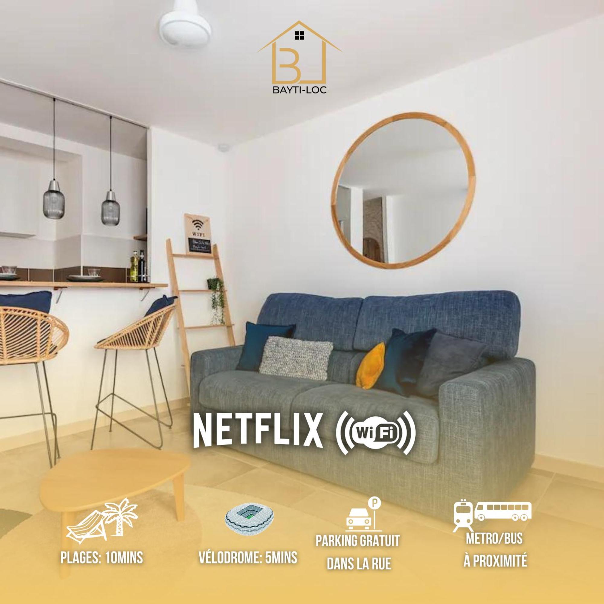Ferienwohnung L'Escupade Bayti-Loc Timone Proche Velodrome Et Plages Marseilles Exterior foto